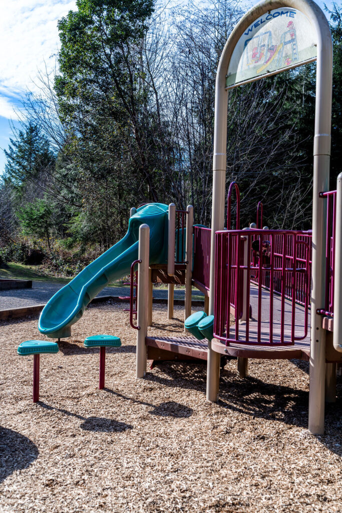 Park slides at the South Kitsap Regional Park.