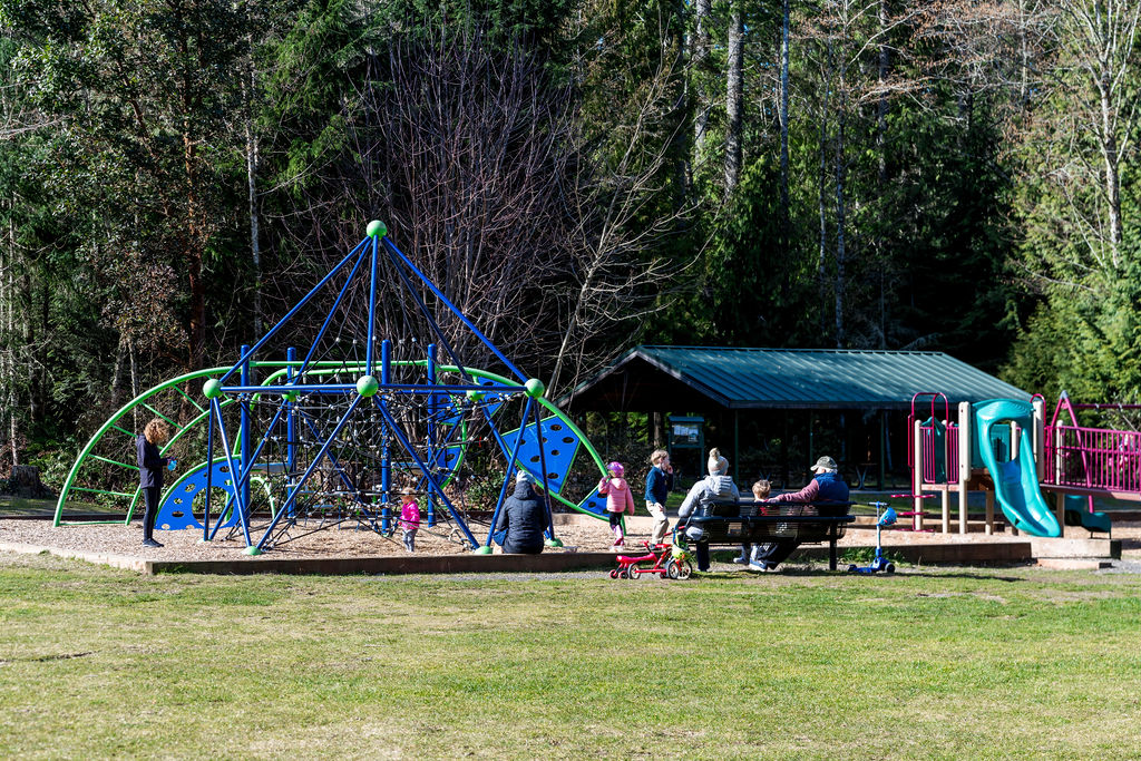 Families at the South Kitsap Regional Park.