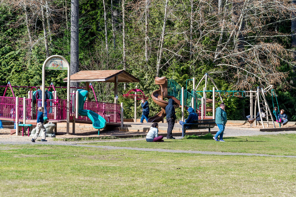 Families at the South Kitsap Regional Park.