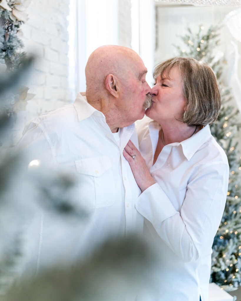 Couple Posed during Family Shoot in studio in Tacoma WA.