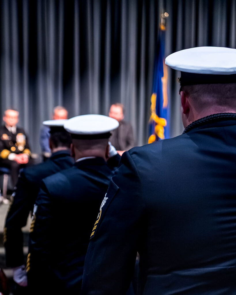 photo of honor chiefs during retirement ceremony.