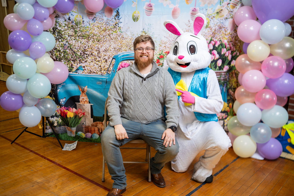 BEN WITH NAUTICAL MOMENTS PHOTOGRAPHY WITH EASTER BUNNY