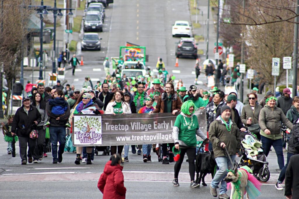 Saint Patricks day Tree top village
