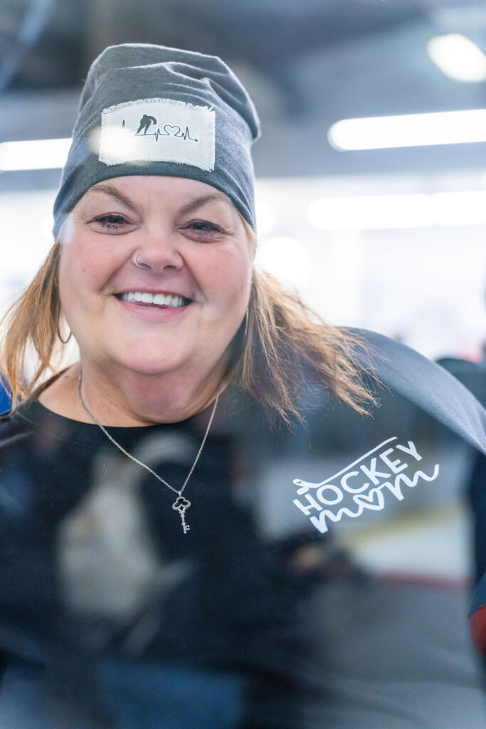 Hock fan and Billet parent portrait