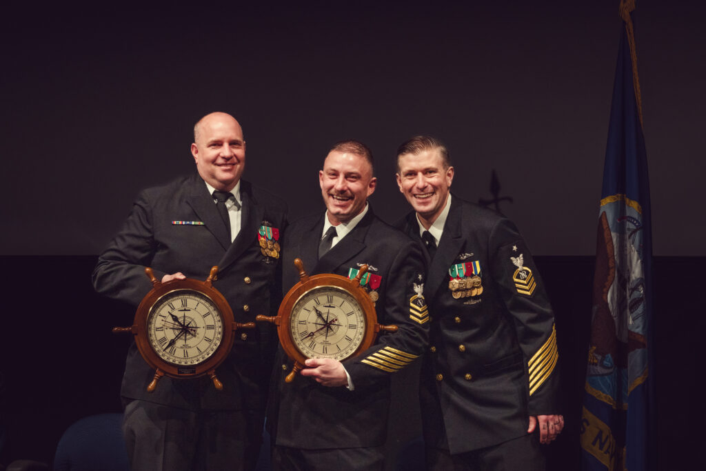 Retirement Gifts during ceremony.