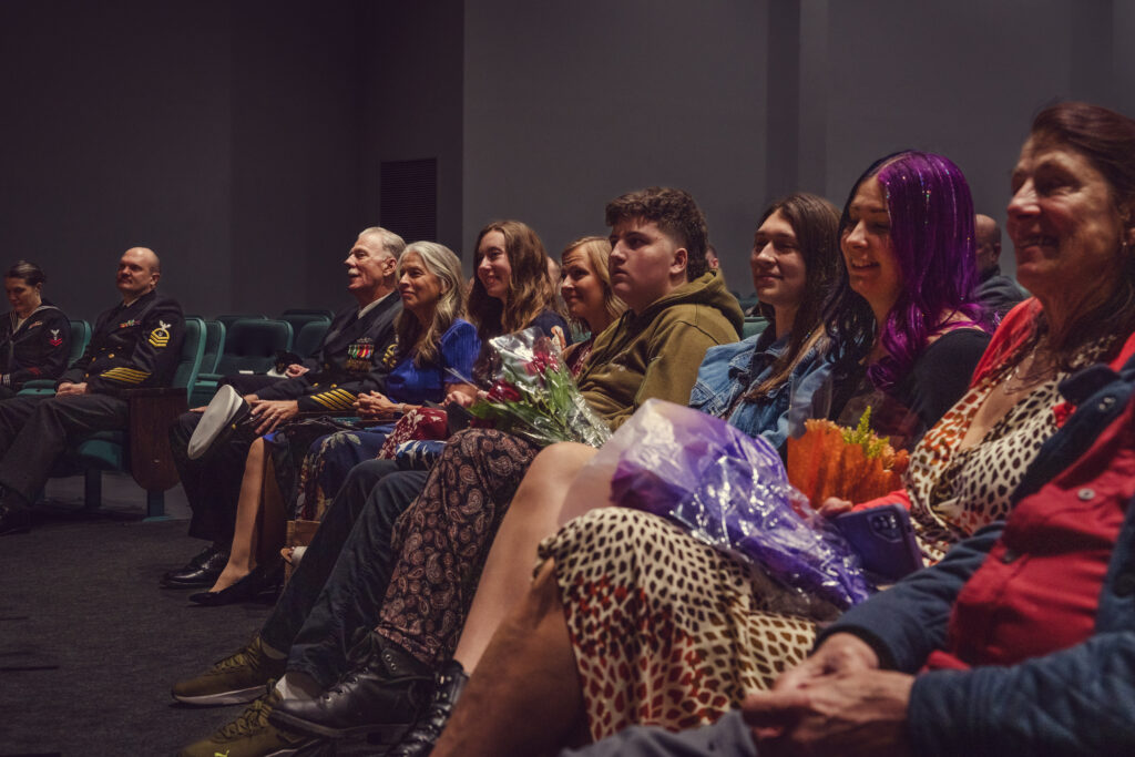 Family of master Chief during ceremony