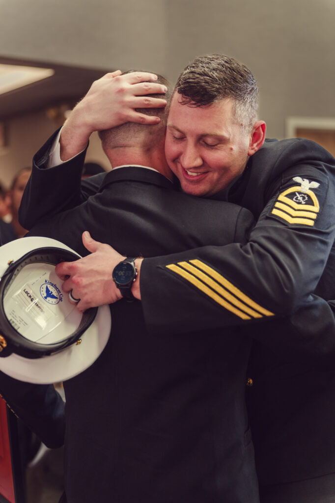 Celebrating master chief for retirement.