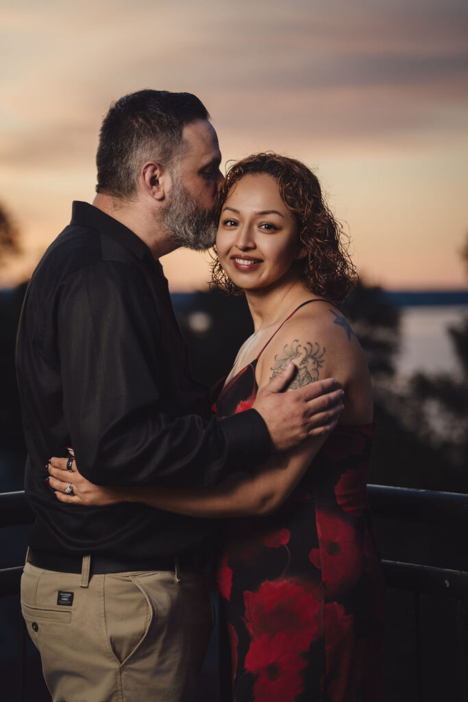 Posed Portrait of Esmerelda and Adam at Stadium Highschool
