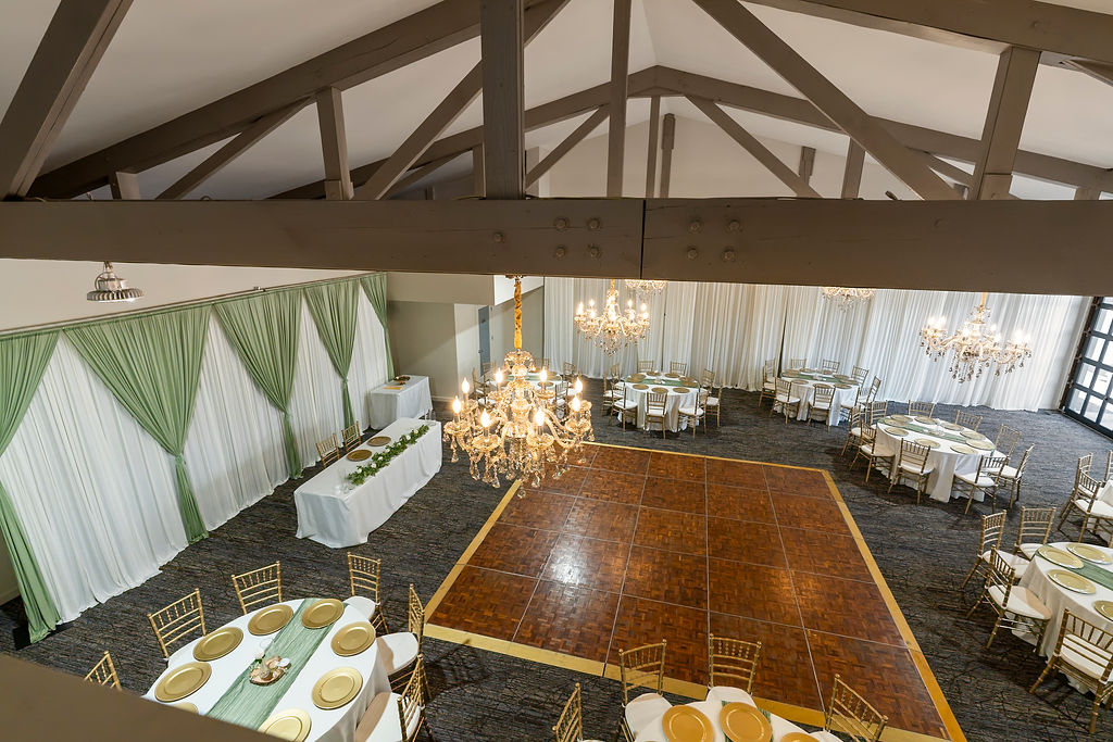Garden wedding ceremony at Vickery Gardens near Tacoma Washington