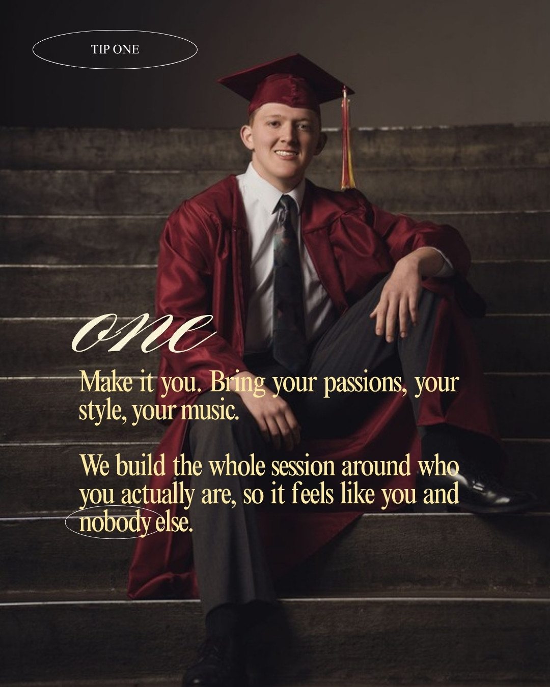 Fashion forward senior portrait in Kitsap County, Washington