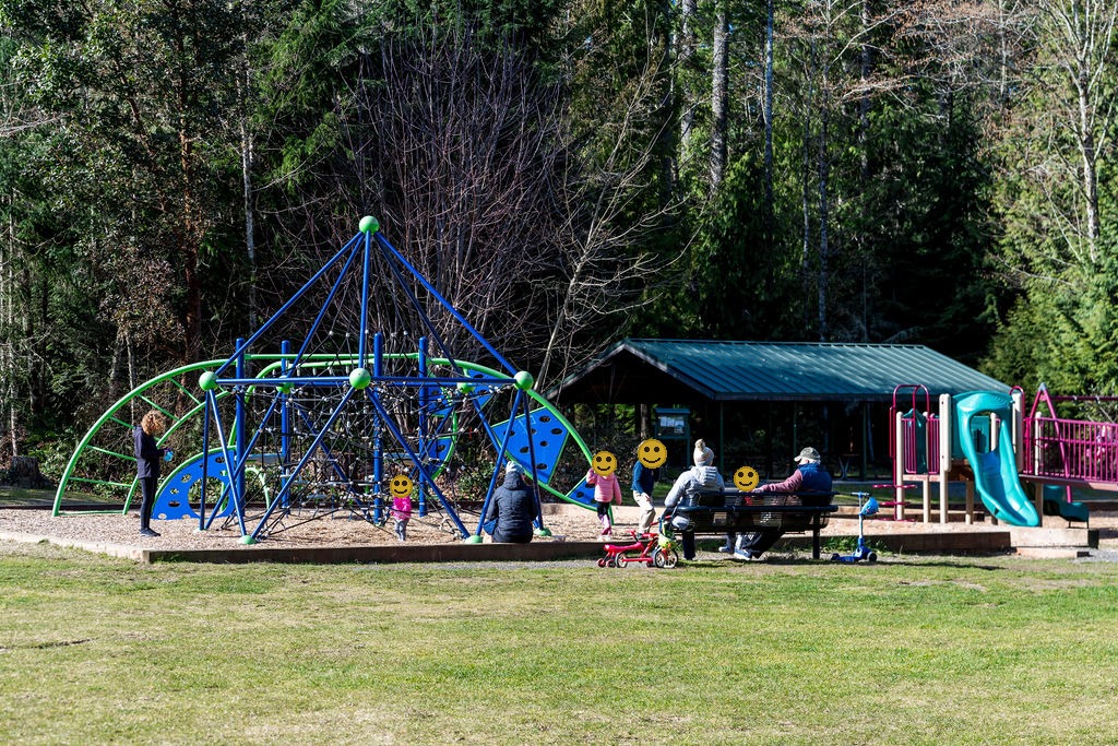Families at the South Kitsap Regional Park.