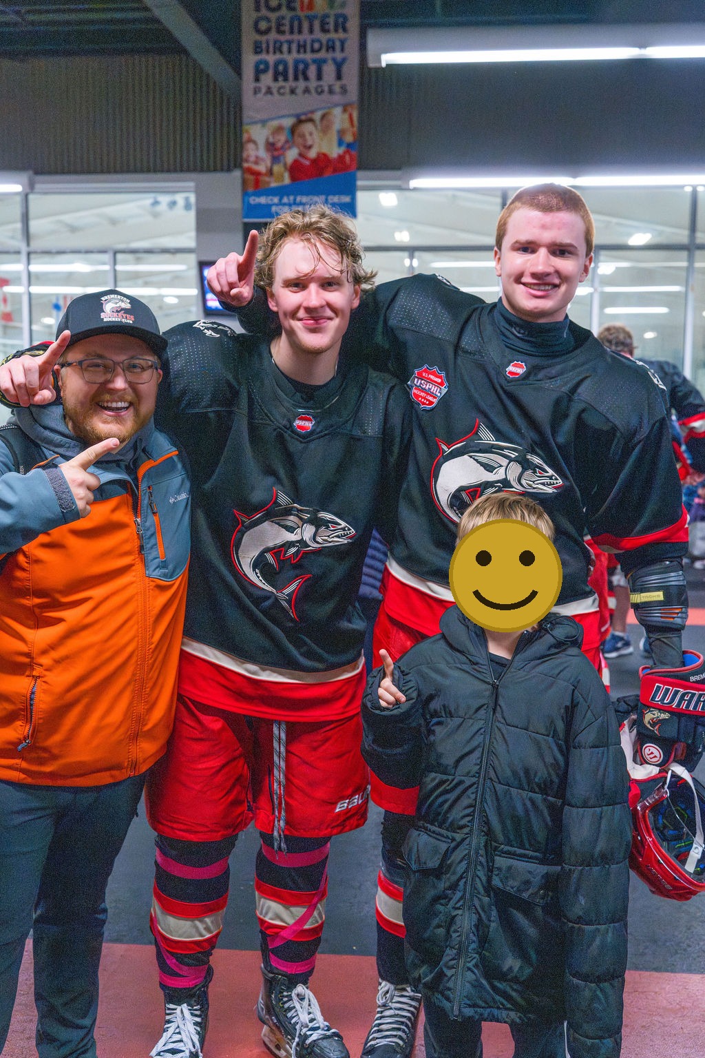junior hockey billet family experience kitsap county, faces covered for privacy